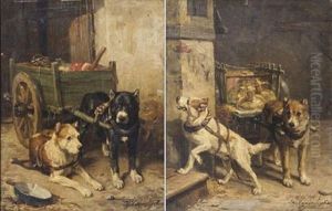 Traineaux De Chiens (pair)