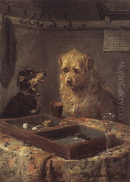 Interieur Met Twee Honden - view 1