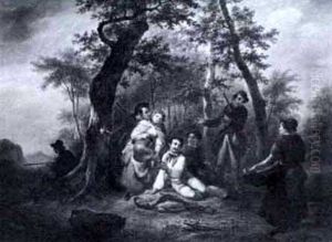The Hunting Party by Jean Baptiste Van Eycken