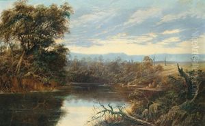 River Scene by Gladstone Eyre