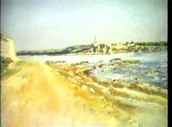 Die Isle De Ste. Marguerite Von Der Pointe De La Croisette Aus Gesehen - view 1