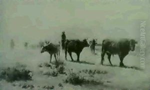 Cattle Herding by Carl Eytel