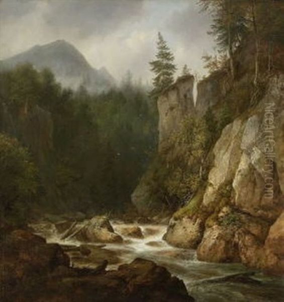 Gebirgsschlucht - view 1