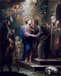 Abrazo En La Puerta Dorada by Joaquin Antonio Ezquerra