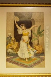 Italian Watercolor Painting, Signed by Fabbio Fabbi