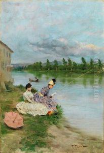 Pesca Sull'arno by Fabbio Fabbi