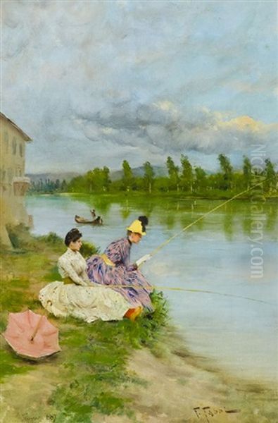 Pescatrici Sull"arno Alla Casaccia - view 1