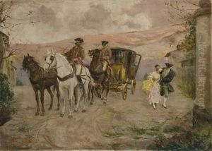 Carrozza Con Personaggi In Costume