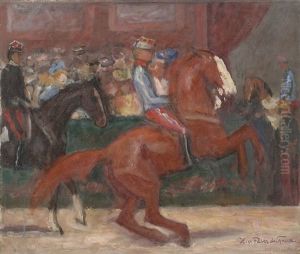 Preisreiten Mit Fuchsen - Schlos Nymphenburg by Hans Von Faber Du Faur