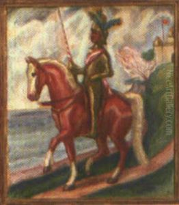 Ritter Mit Lanze Zu Pferd Ritter Mit Lanze Zu Pferd