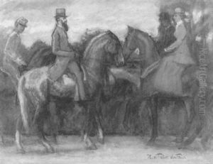 Ausritt Im Park by Hans Von Faber Du Faur