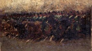 Bayrische Chevauxlegers by Otto Von Faber Du Faur
