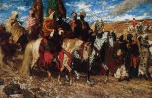 Arabian Horsemen by Otto Von Faber Du Faur