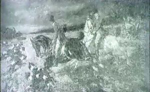 Parforcejagd Mit Hundemeute Und Herrschaftlichen Reitern In Einer Weiten Landschaft by Otto Von Faber Du Faur
