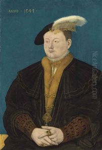 Portrait Of Friedrich Magnus I. Von Solms-laubach (1521-1561) by Conrad Faber von Creuznach