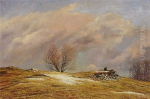 Sturm Im Vorfruhling Zwischen Engelhof Und Diggoldsburg Ostlich by Eugen Faber