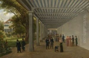 Dr. Struwes Trinkhalle In Teplitz-schonau by Karl Gottfried Traugott Faber