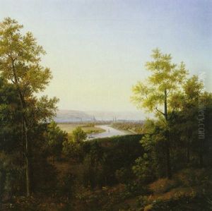 Blick Auf Dresden Und Die Elbe Mit Dem Dampfschiff "konigin Marie"