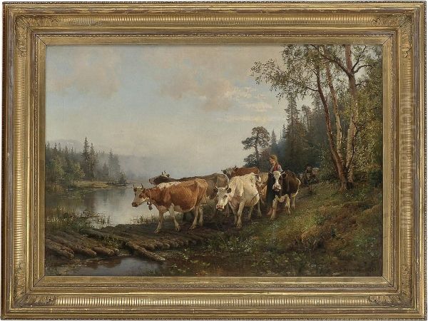 Mowing The Cattle - view 1