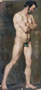 Nudo (studio) by Francois-Xavier Fabre