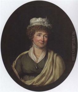 Portrait Of The Marquise De Groslier, Nee De Fuligny-damas With A Cameo Pendant
