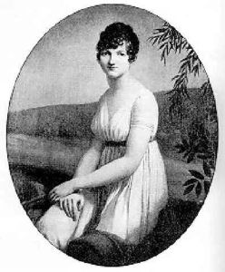 Portrait Of A Lady Wearing A White Empire-lined Dress by Francois-Xavier Fabre