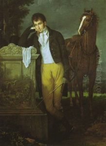 Portrait De Don Luigi Grimaldi, Prince De Santa Cruce, Marquis De Pietro Vajrana De Monaco Et Genes by Francois-Xavier Fabre