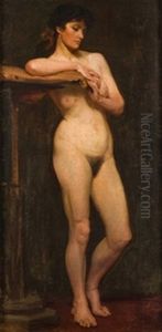 Desnudo Femenino by Antonio Maria Fabres Y Costa