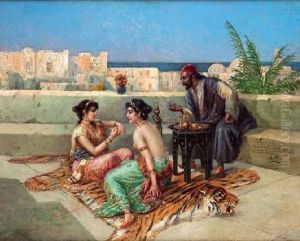 Escena Orientalista by Antonio Maria Fabres Y Costa