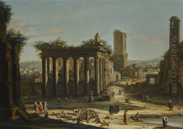Rome, A Capriccio View Of The Forum - view 1