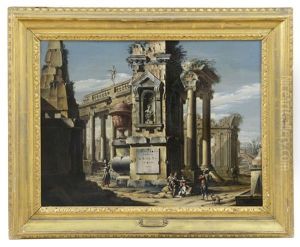 Capriccio Architettonico Con Rovine Classiche E Figure