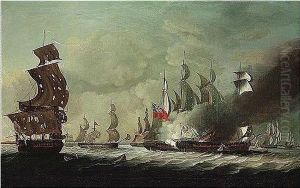 An Engagement Between An English And A French Squadron by John Askew