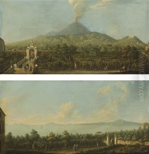 Views Of William Hamilton's Villa, The Villa Angelica, Naples (2 Works) - view 1