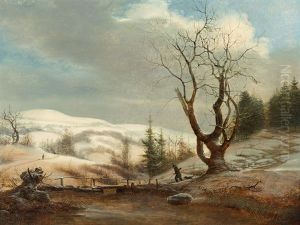 Bosels Spitze, Near Dresden by Frederik Michael Fabritius de Tengnagel
