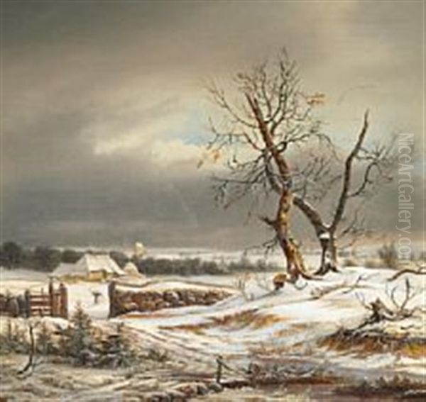 Quiet Winter Day At Gentofte Village - view 1