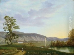 Blick Auf Die Elbe Von Cosels Garten Bei Dresden