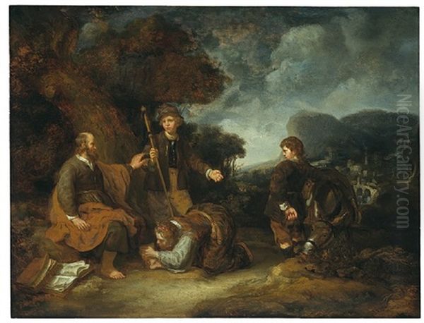 A Shepherd With A Flute And A Ring (self Portrait?) - view 1