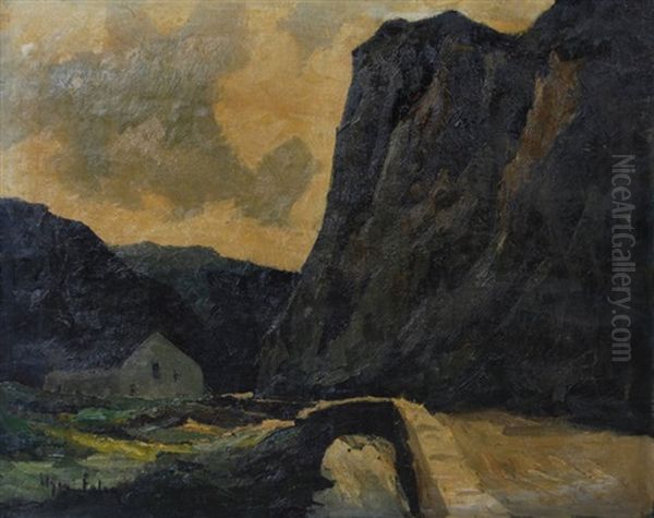 Paysage, Pont Et Rochers - view 1