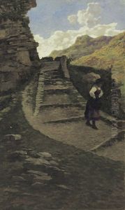 Figura Nel Paesaggio Montano by Nicolau Antonio Facchinetti