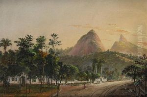 A View Of Rio De Janeiro From Barrio Cosme Velho by Nicolau Antonio Facchinetti