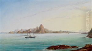 Blick In Den Golf Von Rio De Janeiro by Nicolau Antonio Facchinetti