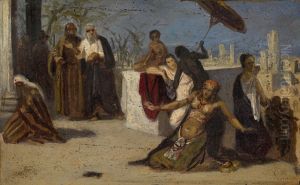 Egyptian Scene by Isaak Asknazy