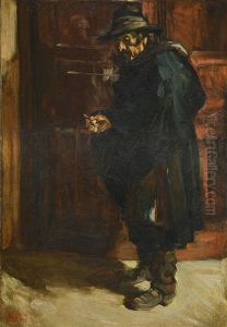 Hombre Con Sombrero Y Cigarro