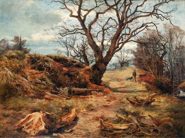 Hunter And His Dog In A River Landscape - view 1