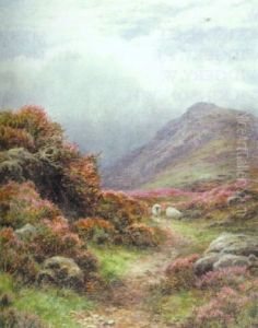 A Path On Knocknarling Hill, Newgalloway by James Faed the Younger