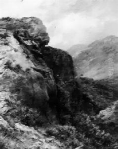 A Rock Up A Hillside