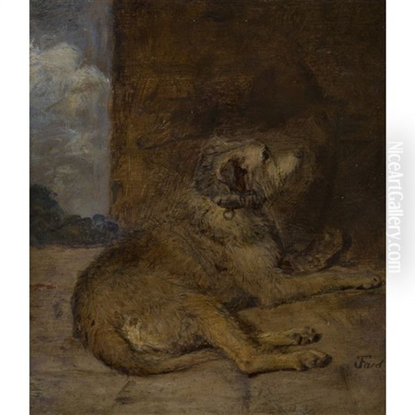 Study Of A Lurcher - view 1