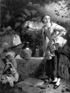 At The Well by John Faed
