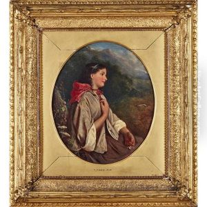 A Highland Lass by Thomas Faed