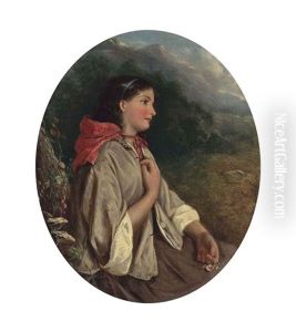 A Highland Lass by Thomas Faed